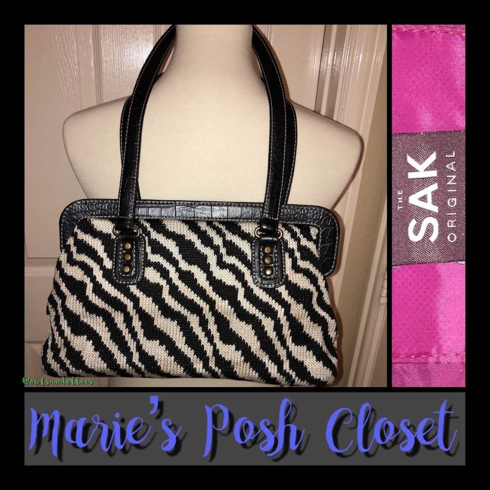 Black and White Zebra Print Bag